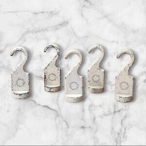 VTG Taylor & Ng Track Rack Pan Hooks 4 1/4" Lot of 5 Cast Iron 3.6 ounces each